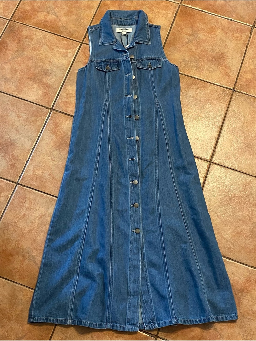 Velvet Heart Denim Dress Small